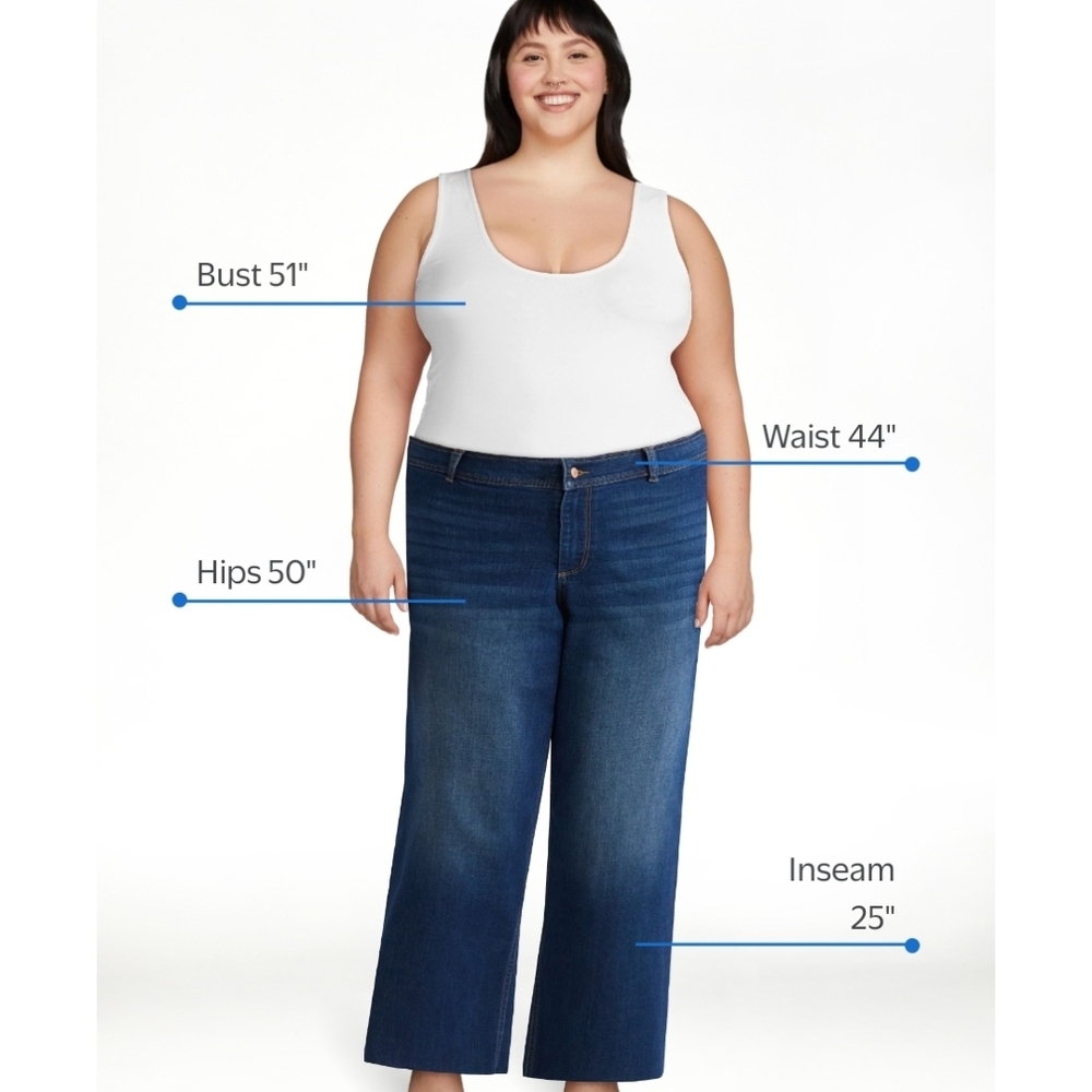 Sofia by Sofia Vergara Dark Blue Flare Jeans - Picture 6 of 7